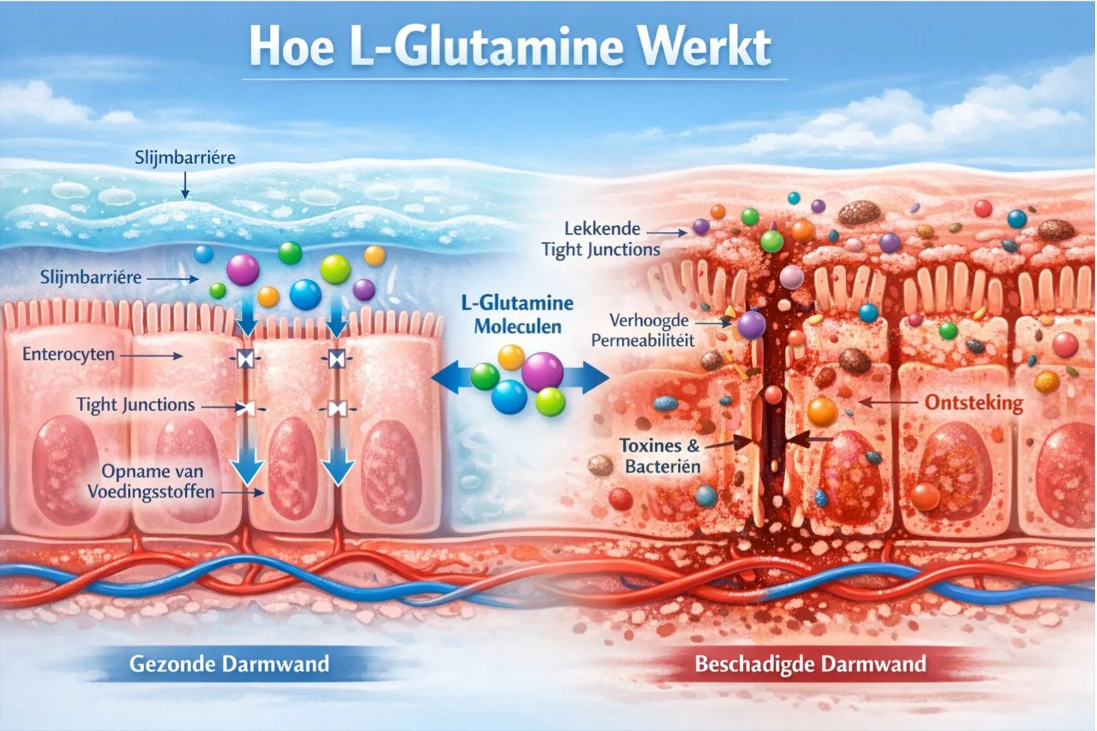 hoe L-glutamine werkt