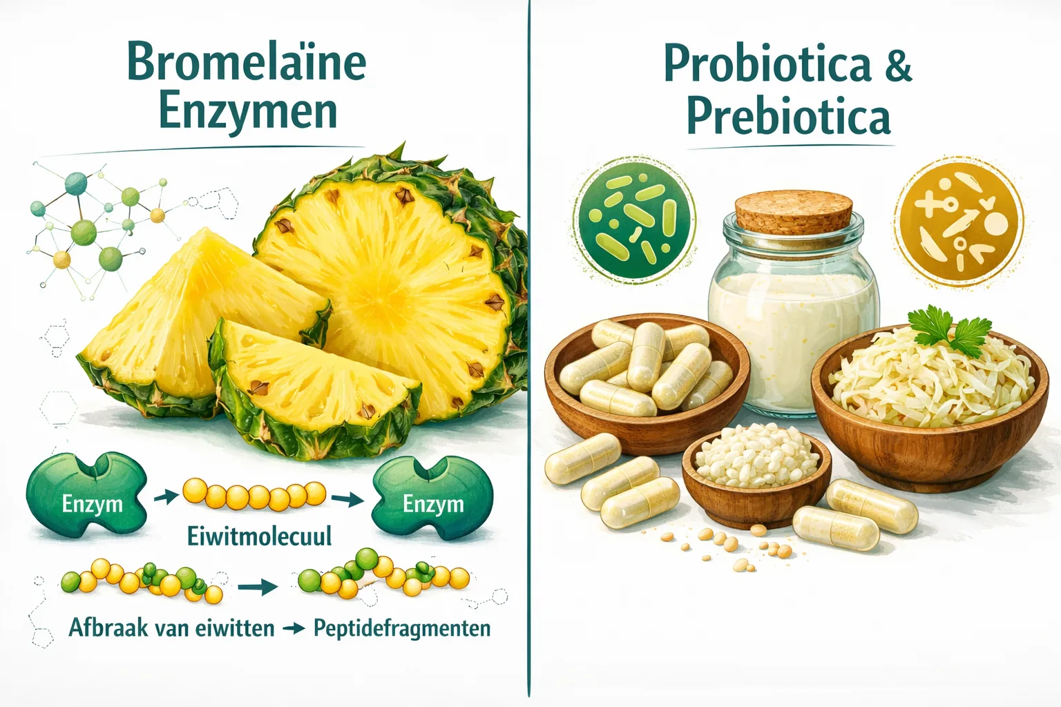 bromelaïne - probiotica