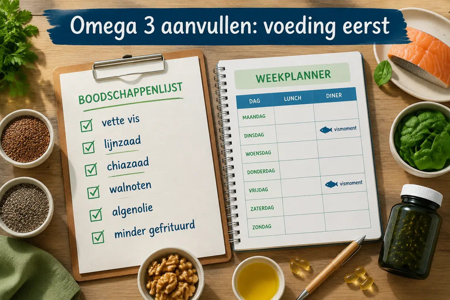 Natuurlijke alternatieven voor omega 3 supplementen