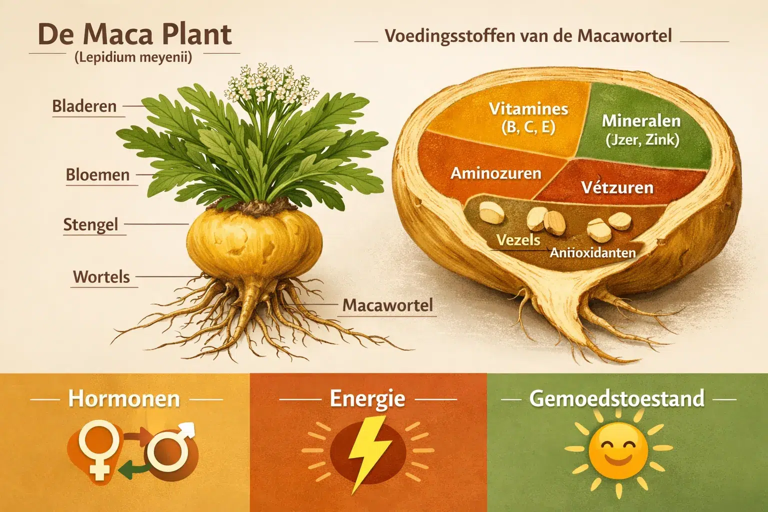 voedingsstoffen van de macawortel