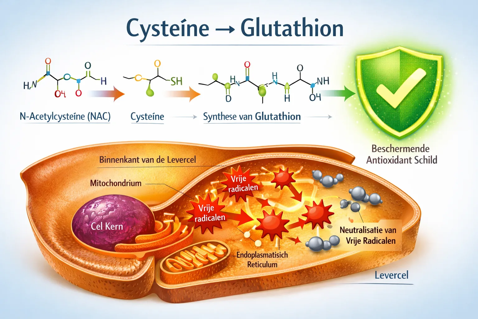 Cysteïne naar gluthathion