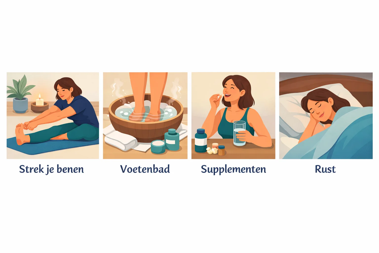 leefstijlgewoonten helpen bij restless legs syndroom