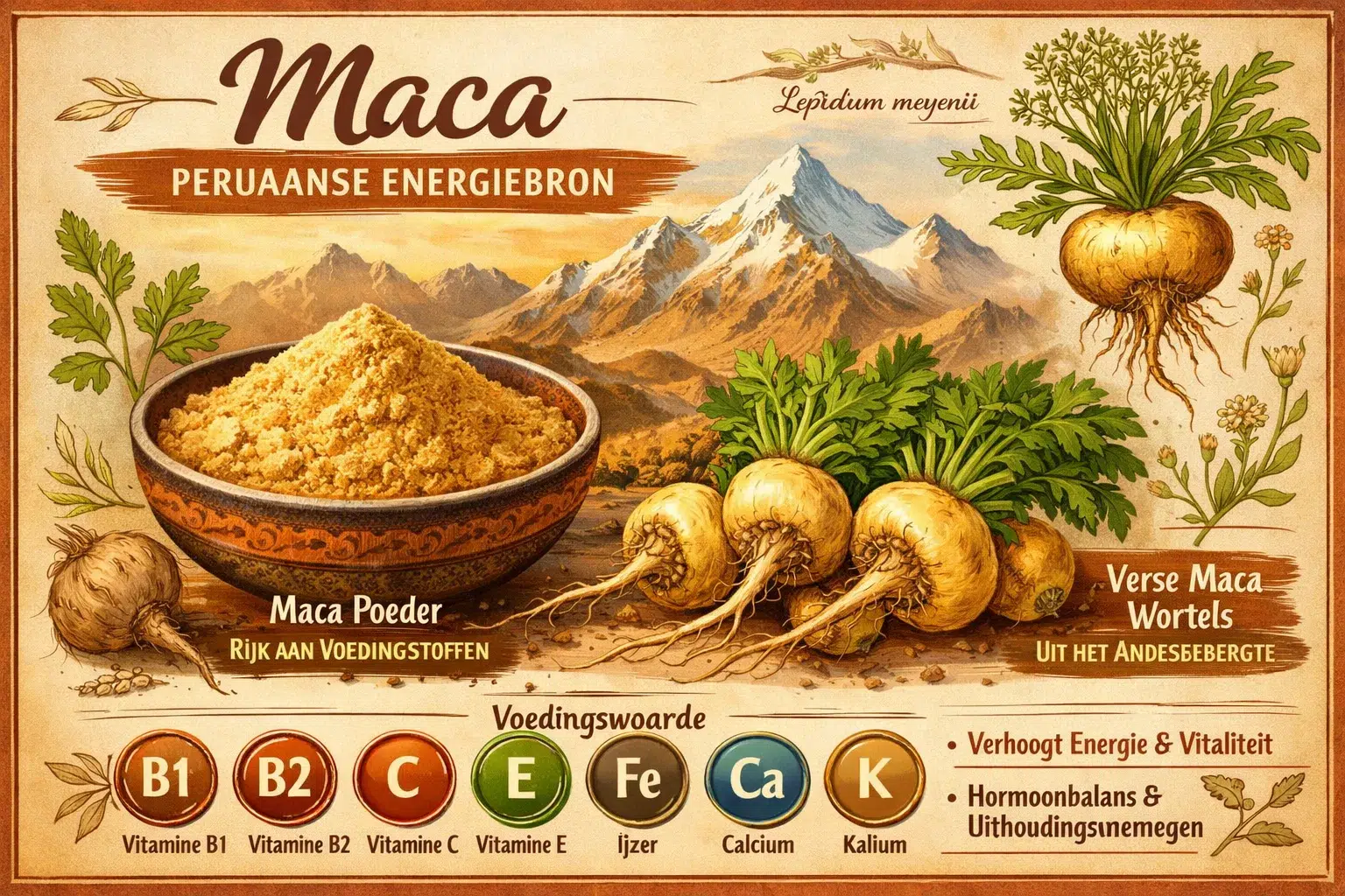 voedingswaarde maca