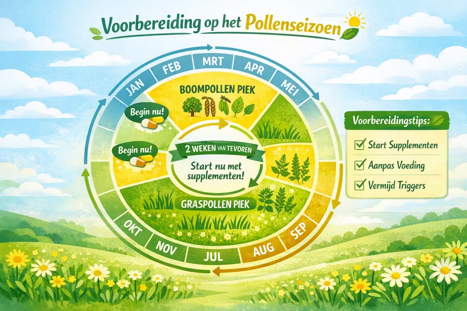 voorbereidingen op het pollenseizoen