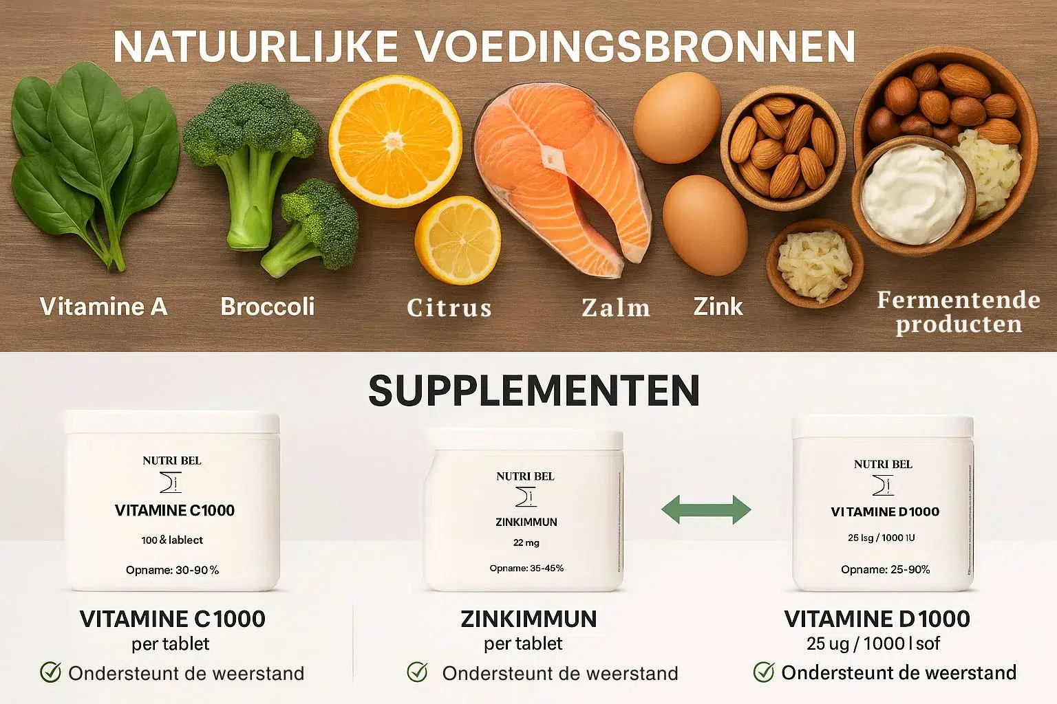 immuunsyteem herstellen natuurlijke voedingsbronnen