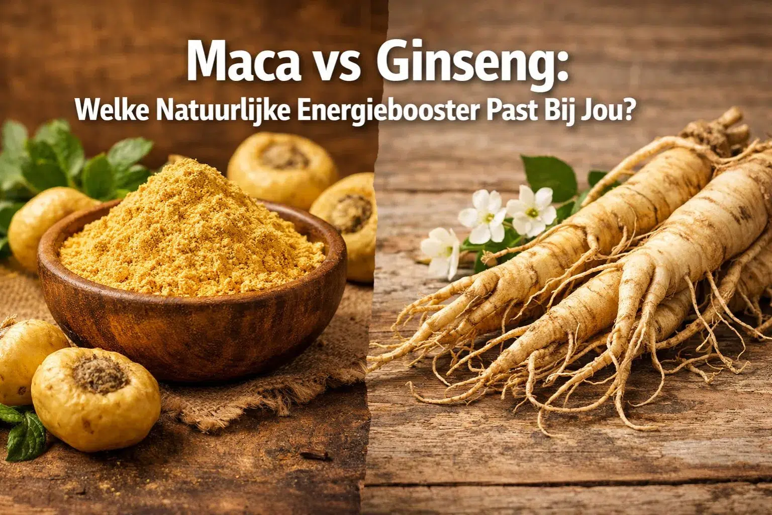 Maca vs Ginseng: Welke Natuurlijke Energiebooster Past Bij Jou?