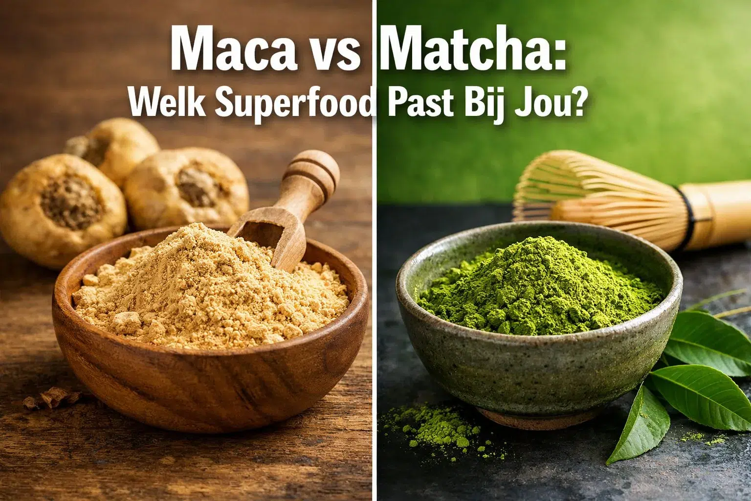 Maca vs Matcha: Welk Superfood Past Het Beste Bij Jou?