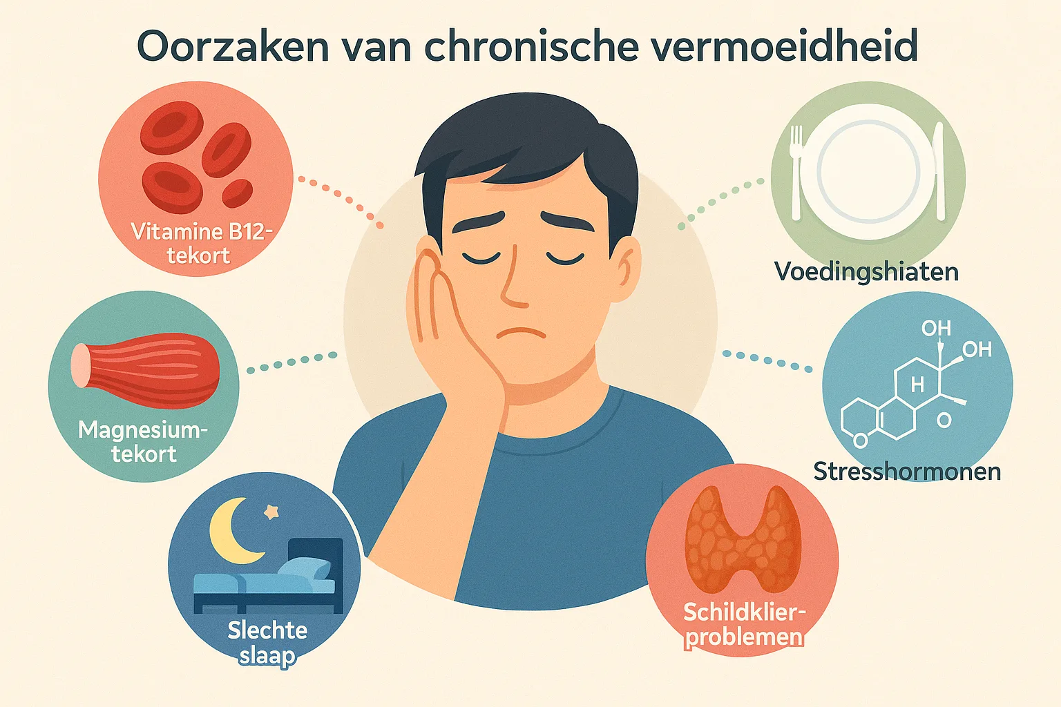 oorzaken van chronische vermoeidheid